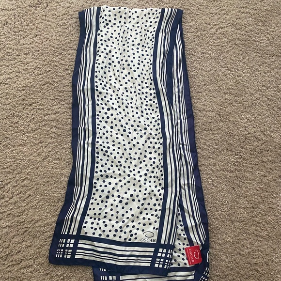 Vintage Oscar de la Renta Silk Scarf - Picture 1 of 4